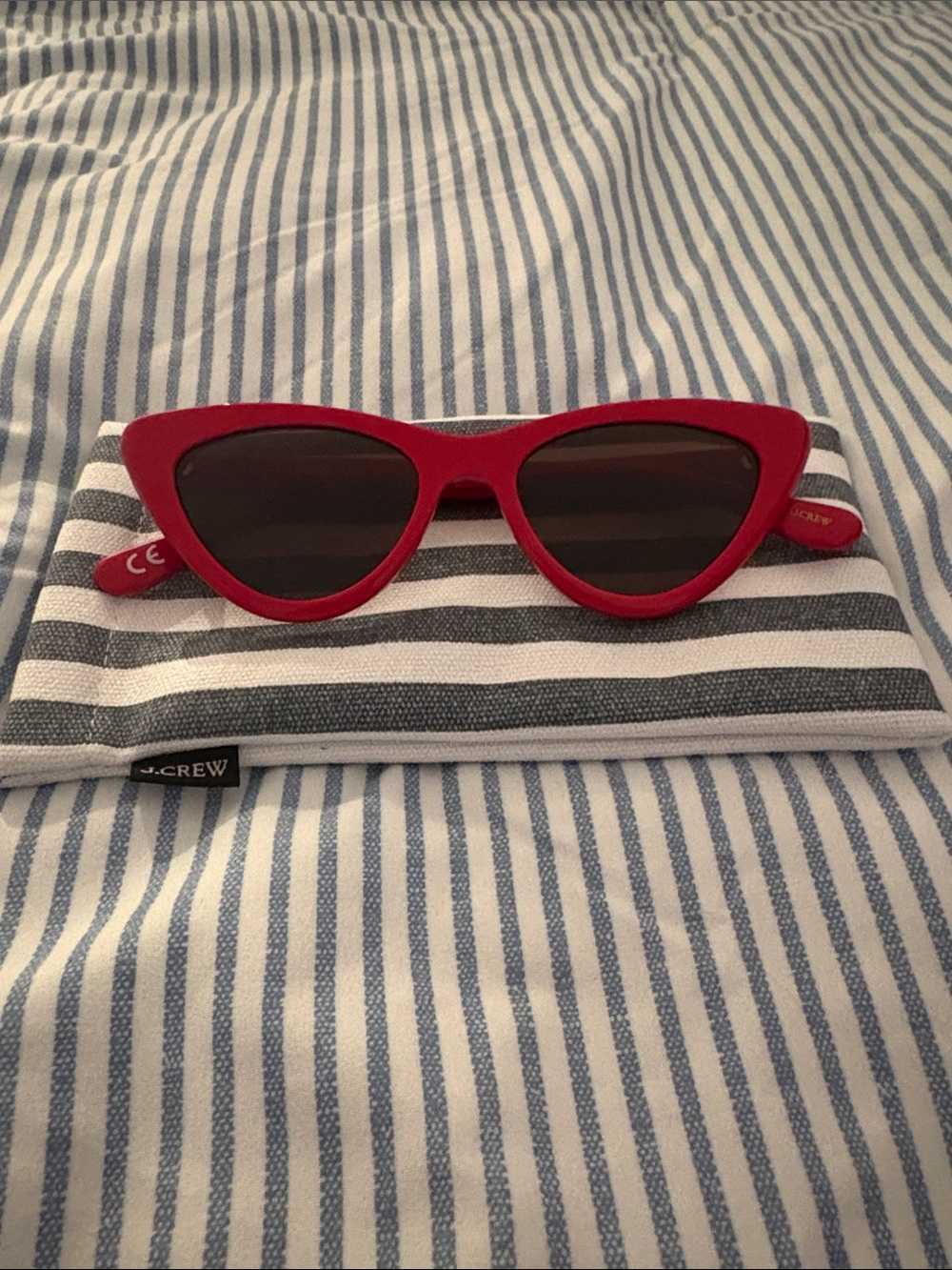 J. Crew Kids Bright Red Cat-Eye Sunglasses